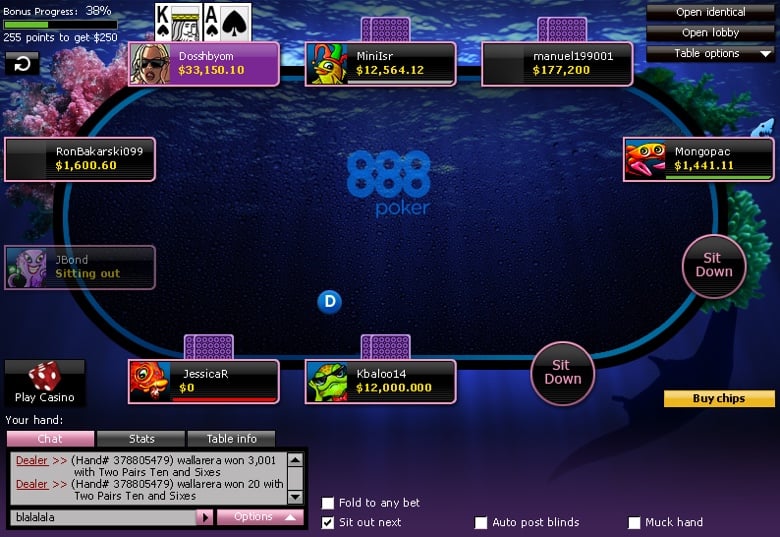 888 Poker Online Help Chat