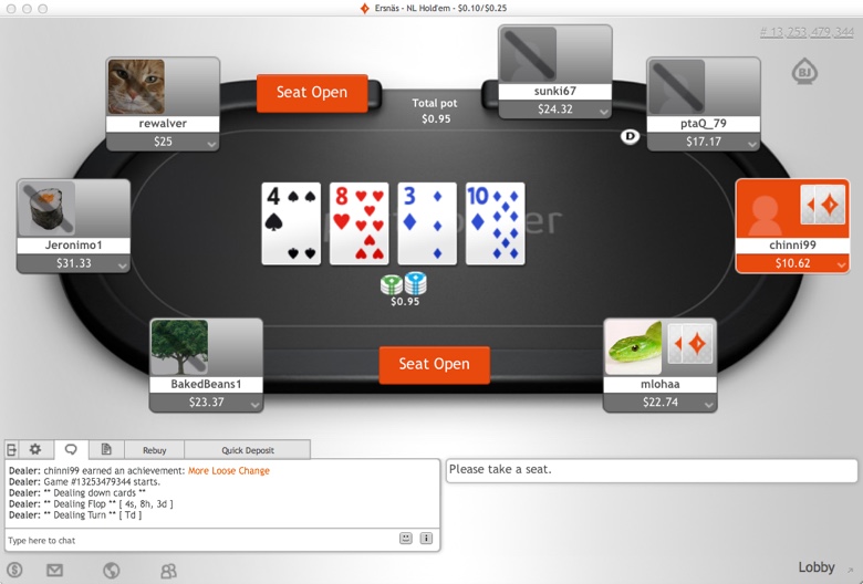 Party poker telephone support