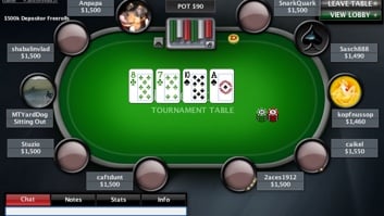 PokerStars Holdem Table View