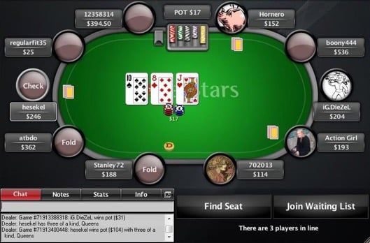 PokerStars Table View