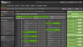 Titanbet Footall Bet View