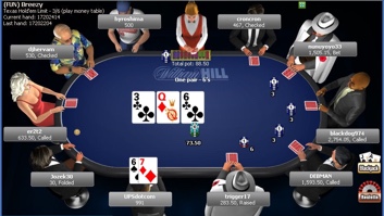 William Hill Texas Holdem Table View